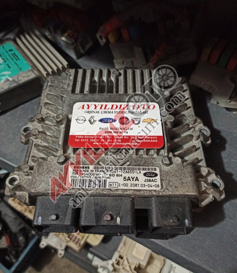 3S61-12A650-LA FORD FİESTA MOTOR BEYNİ