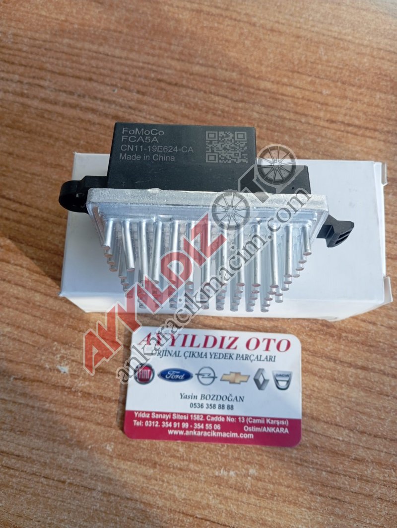 CN11-19E624-CA FORD TRANSİT CUSTOM KALORİFER REZİSTANSI 